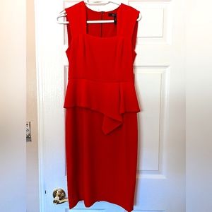 BCBG pink peplum dress